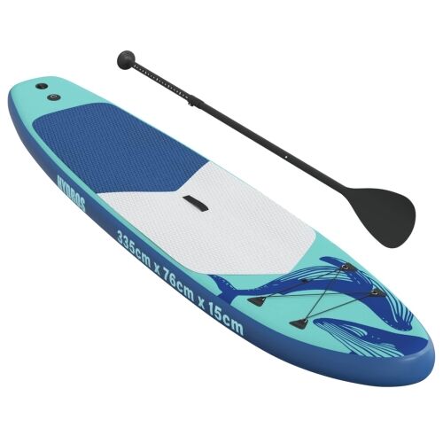 Naflopni SUP HYDROS 335 x 76 x 15 cm Tirkizna za - Tirkizna (uzorak kita) 335 x 76 x 15 cm Cijena