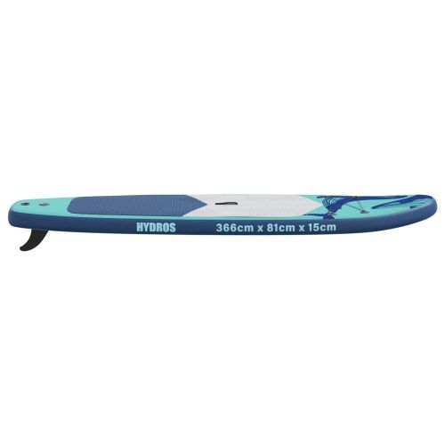 Naflopni SUP HYDROS 366 x 81 x 15 cm Tirkizna za - Tirkizna (uzorak kita) 366 x 81 x 15 cm Cijena