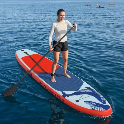 Nadnapuhavajuća Stand Up Paddle Board SCYLLA 366 x 81 x 15 cm - Plava (uzorak kita) 366 x 81 x 15 cm Cijena