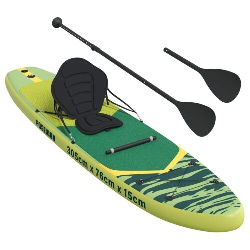 SUP Daska s Mjestom 2-u-1 POSEIDON 305 x 76 x 15 cm Zelena - Zelena 305 x 76 x 15 cm Cijena