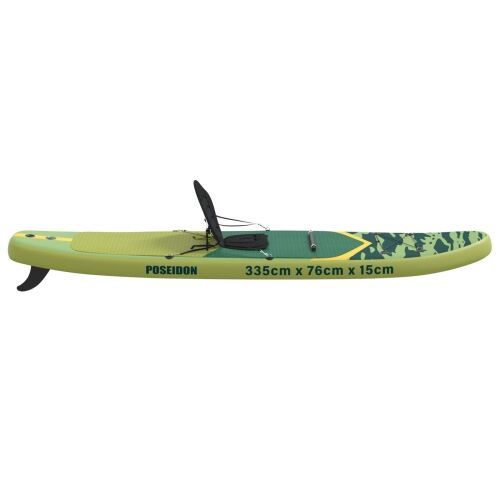 SUP Daska s Mjestom 2-u-1 POSEIDON 335 x 76 x 15 cm Zelena - Zelena 335 x 76 x 15 cm Cijena
