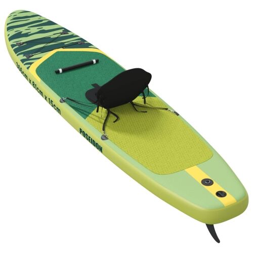 SUP Daska s Mjestom 2-u-1 POSEIDON 366 x 81 x 15 cm Zelena - Zelena 366 x 81 x 15 cm Cijena
