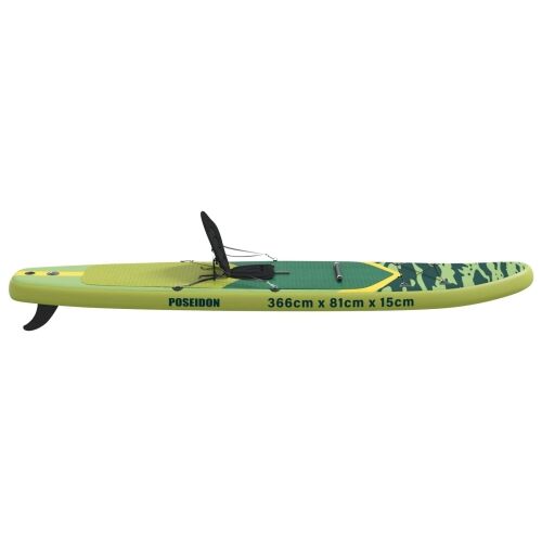 SUP Daska s Mjestom 2-u-1 POSEIDON 366 x 81 x 15 cm Zelena - Zelena 366 x 81 x 15 cm Cijena