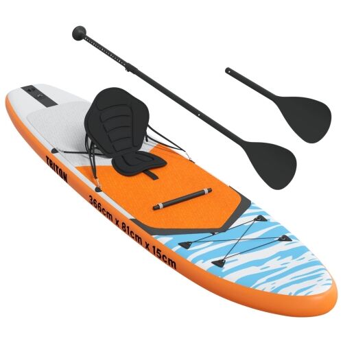 SUP Daska s Mjestom 2-u-1 TRITON 366 x 81 x 15 cm Plava - Plava 366 x 81 x 15 cm Cijena