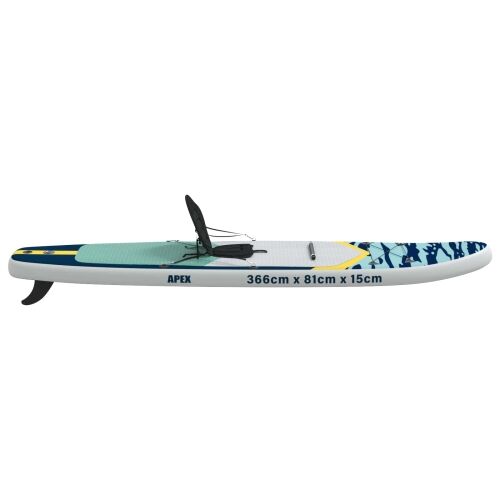 SUP Daska s Mjestom 2-u-1 APEX 366 x 81 x 15 cm Plava - Tamno plava 366 x 81 x 15 cm Cijena