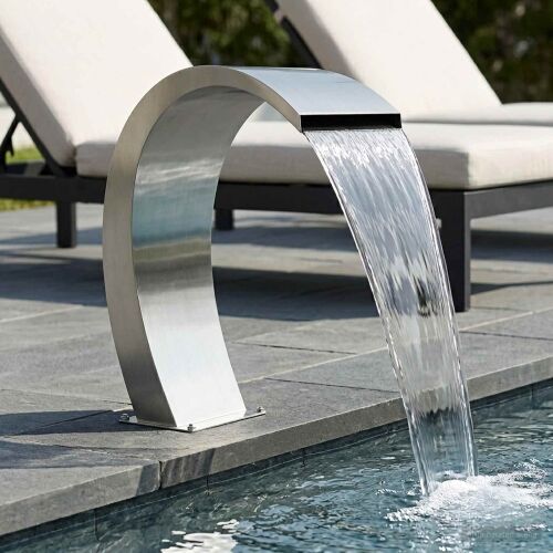 Fontana u Bazenu Nehrđajući čelik 60 x 30 x 70 cm Srebrna - s LED-ima i daljinskim upravljačem Cijena