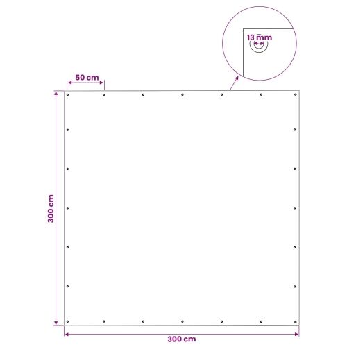 Cerada s rupama Zelena 3 x 3 m 140 gsm PE - 3 x 3 m Zelena Cijena