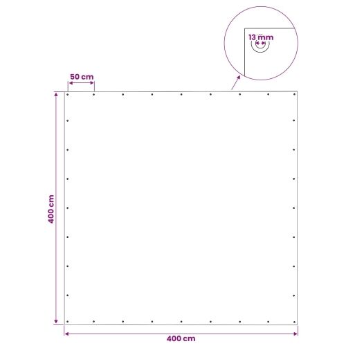 Cerada s rupama Zelena 4 x 4 m 140 gsm PE - 4 x 4 m Zelena Cijena