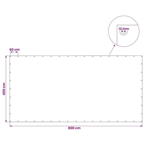 Cerada s rupama Zelena 4 x 8 m 140 gsm PE - 4 x 8 m Zelena Cijena
