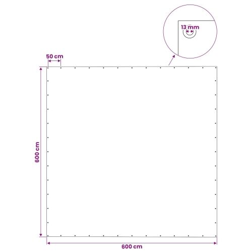 Cerada s rupama Zelena 6 x 6 m 140 gsm PE - 6 x 6 m Zelena Cijena