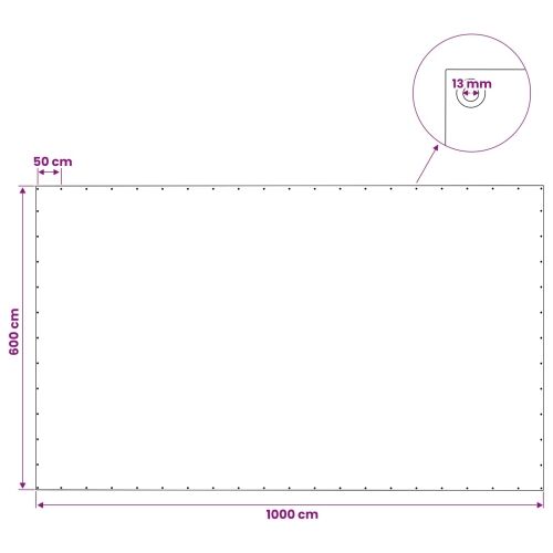 Cerada s rupama Zelena 6 x 10 m 140 gsm PE - 6 x 10 m Zelena Cijena