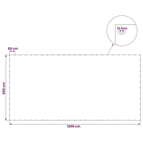 Cerada s rupama Zelena 6 x 12 m 140 gsm PE - 6 x 12 m Zelena Cijena