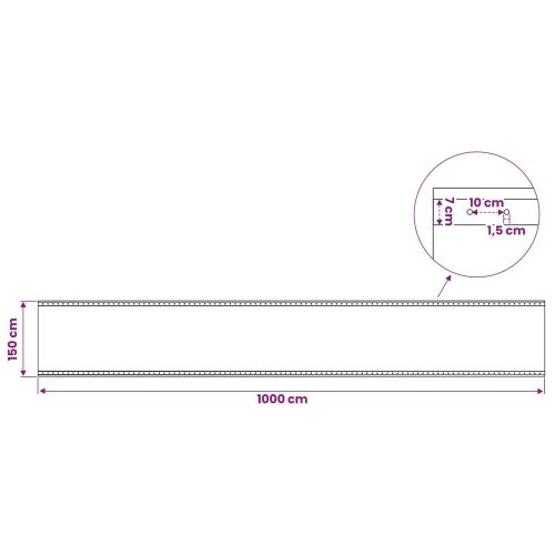 Cerada s rupama Zelena 1,5 x 10 m 260 gsm PE - 1,5 x 10 m 1 Zelena Cijena