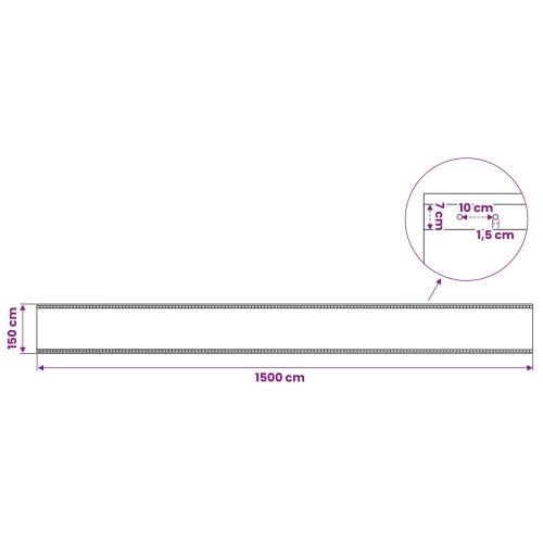 Cerada s rupama Zelena 1,5 x 15 m 260 gsm PE - 1,5 x 15 m 1 Zelena Cijena