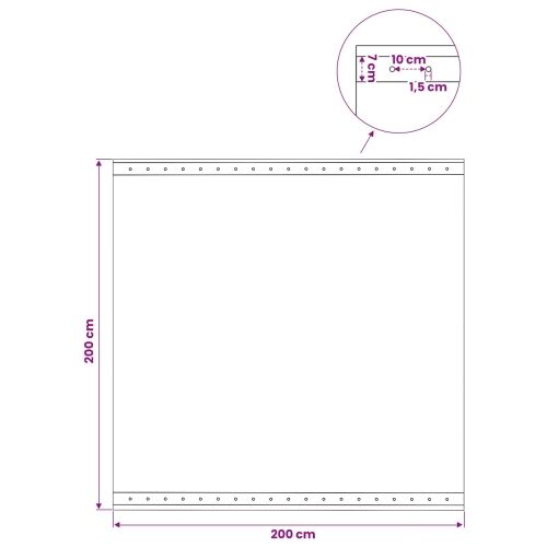 Cerada s rupama Zelena 2 x 2 m 260 gsm PE - 2 x 2 m 1 Zelena Cijena