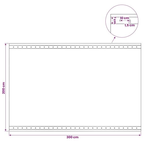 Cerada s rupama Zelena 2 x 3 m 260 gsm PE - 2 x 3 m 1 Zelena Cijena