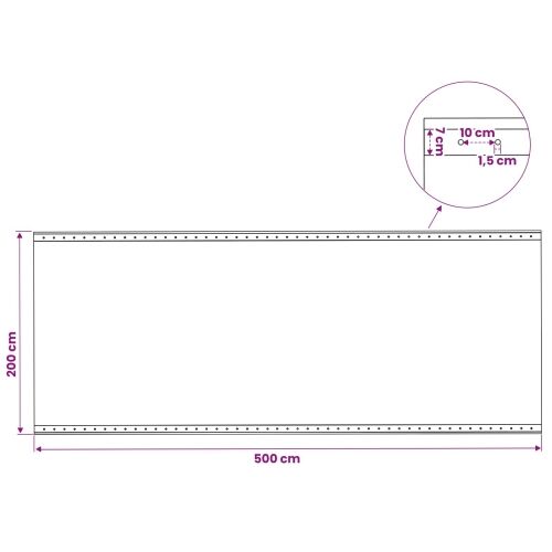 Cerada s rupama Zelena 2 x 5 m 260 gsm PE - 2 x 5 m 1 Zelena Cijena