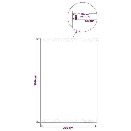 Cerada s rupama Zelena 3 x 2 m 260 gsm PE - 3 x 2 m 1 Zelena Cijena
