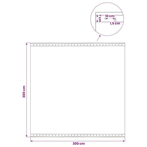 Cerada s rupama Zelena 3 x 3 m 260 gsm PE - 3 x 3 m 1 Zelena Cijena