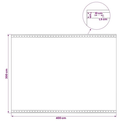 Cerada s rupama Zelena 3 x 4 m 260 gsm PE - 3 x 4 m 1 Zelena Cijena