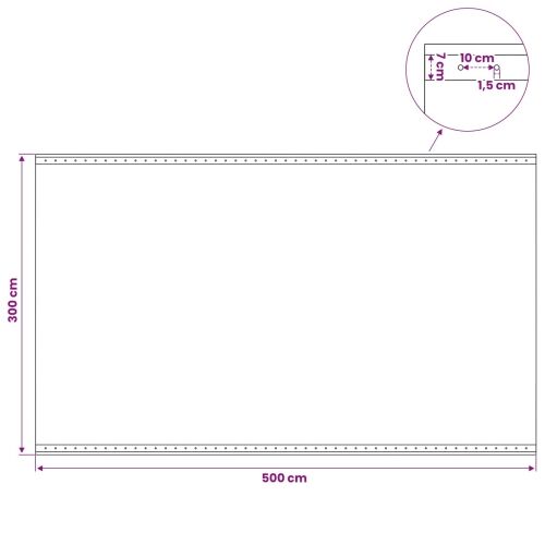 Cerada s rupama Zelena 3 x 5 m 260 gsm PE - 3 x 5 m 1 Zelena Cijena