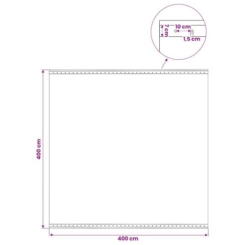 Cerada s rupama Zelena 4 x 4 m 260 gsm PE - 4 x 4 m 1 Zelena Cijena