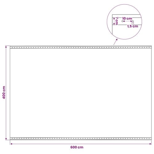 Cerada s rupama Zelena 4 x 6 m 260 gsm PE - 4 x 6 m 1 Zelena Cijena