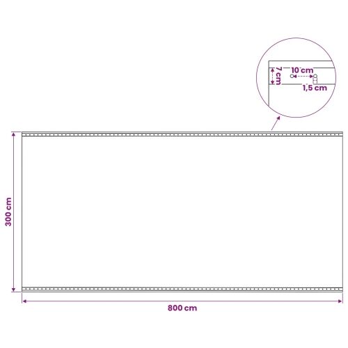 Cerada s rupama Zelena 4 x 8 m 260 gsm PE - 4 x 8 m 1 Zelena Cijena