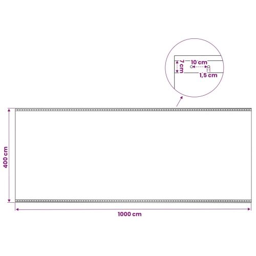 Cerada s rupama Zelena 4 x 10 m 260 gsm PE - 4 x 10 m 1 Zelena Cijena