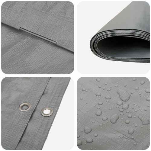 Cerada s rupama Svjetlosiva 3 x 6 m 260 gsm PE - Svjetlosiva 3 x 6 m 260 g/m² Cijena