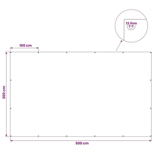 Cerada s rupama Zelena 3 x 5 m 90 gsm PE - Zelena 3 x 5 m 90 g/m² Cijena