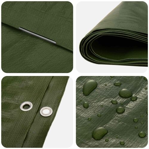Cerada s rupama Zelena 2 x 3 m 180 gsm PE - Zelena 2 x 3 m 180 g/m² Cijena