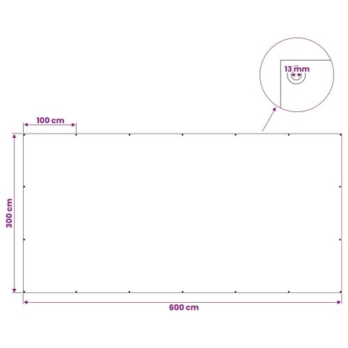 Cerada s rupama Bijela 3 x 6 m 90 gsm PE - Bijela 3 x 6 m 90 g/m² Cijena
