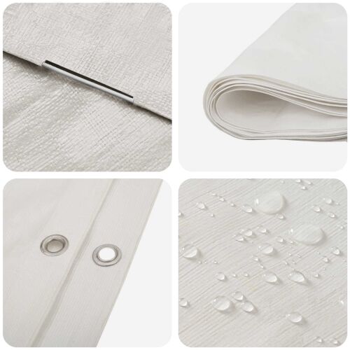 Cerada s rupama Bijela 4 x 5 m 260 gsm PE - Bijela 4 x 5 m 260 g/m² Cijena