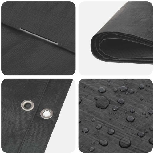 Cerada s rupama Antracit siva 6 x 8 m 90 gsm PE - antracit siva 6 x 8 m 90 g/m² Cijena