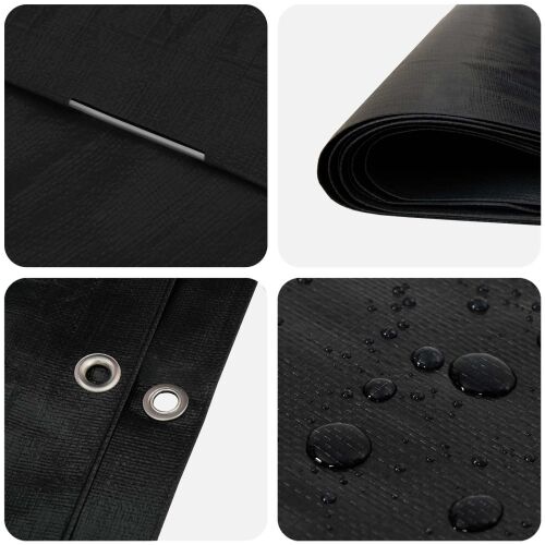 Cerada s rupama Antracit siva 8 x 12 m 260 gsm PE - antracit siva 8 x 12 m 260 g/m² Cijena