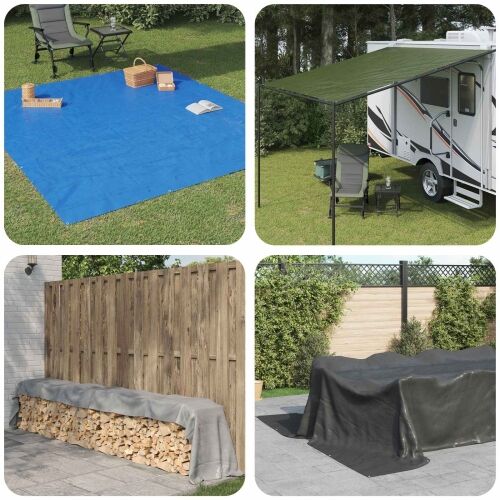 Cerada s rupama Plava 8 x 8 m 90 gsm PE - Plava 8 x 8 m 90 g/m² Cijena