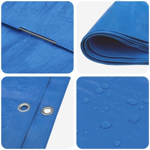 Cerada s rupama Plava 3 x 3 m 180 gsm PE - Plava 3 x 3 m 180 g/m² Cijena