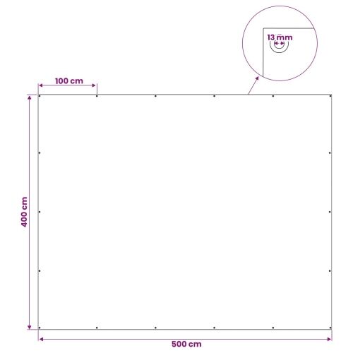 Cerada s rupama Plava 4 x 5 m 180 gsm PE - Plava 4 x 5 m 180 g/m² Cijena