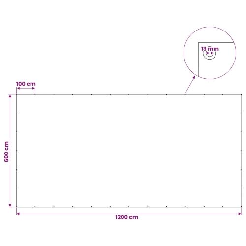 Cerada s rupama Plava 6 x 12 m 180 gsm PE - Plava 6 x 12 m 180 g/m² Cijena