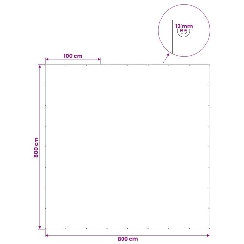 Cerada s rupama Plava 8 x 8 m 180 gsm PE - Plava 8 x 8 m 180 g/m² Cijena
