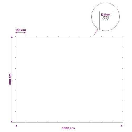 Cerada s rupama Plava 8 x 10 m 180 gsm PE - Plava 8 x 10 m 180 g/m² Cijena