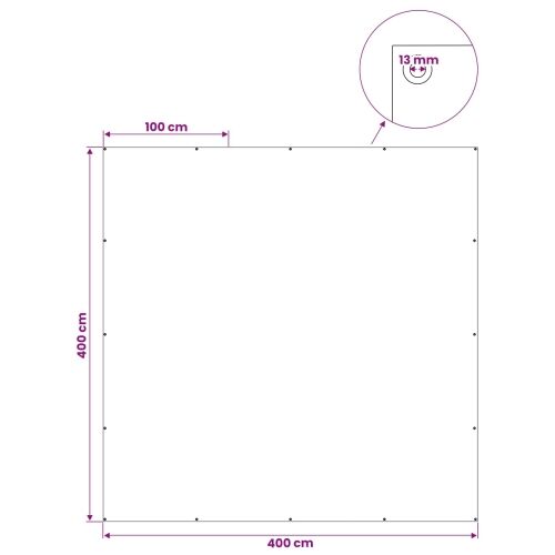 Cerada s rupama Plava 4 x 4 m 260 gsm PE - Plava 4 x 4 m 260 g/m² Cijena