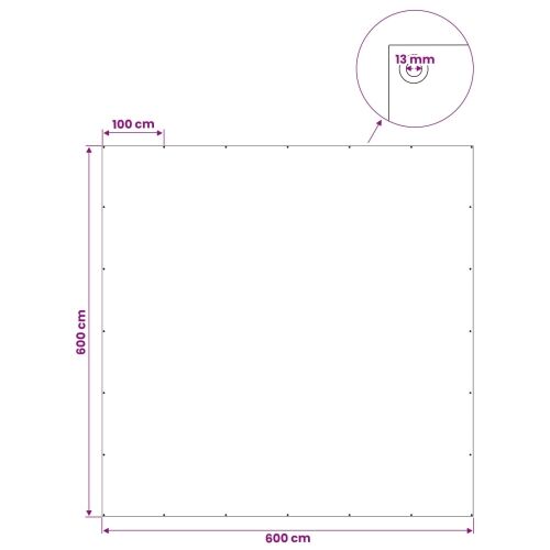 Cerada s rupama Plava 6 x 6 m 260 gsm PE - Plava 6 x 6 m 260 g/m² Cijena