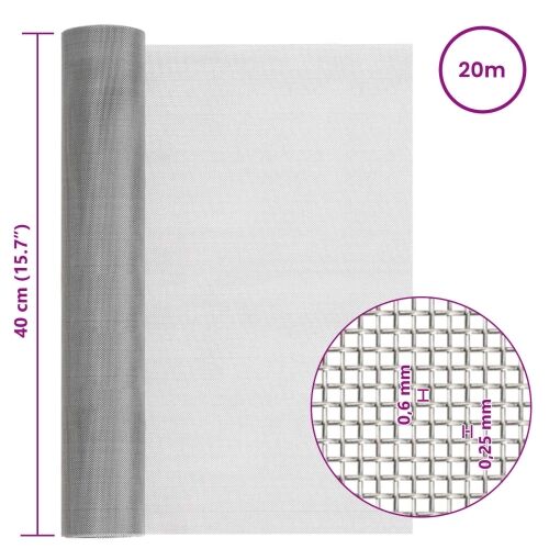 Mrežna tkanina 40 x 2000 cm 30 Mesh Nehrđajući čelik 201 - 40 x 2000 cm 30 mreža Cijena