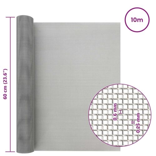 Mrežna tkanina 60 x 1000 cm 30 Mesh Nehrđajući čelik 201 - 60 x 1000 cm 30 mreža Cijena