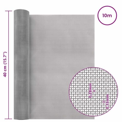 Mrežna tkanina 40 x 1000 cm 60 Mesh Nehrđajući čelik 201 - 40 x 1000 cm 60 mreža Cijena