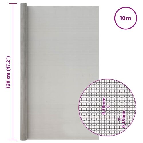 Mrežna tkanina 120 x 1000 cm 60 Mesh Nehrđajući čelik 201 - 120 x 1000 cm 60 mreža Cijena