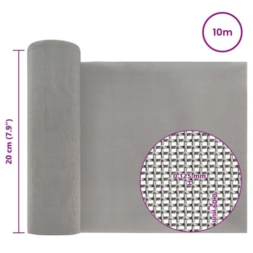 Mrežna tkanina 20 x 1000 cm 120 Mesh Nehrđajući čelik 201 - 20 x 1000 cm 120 mreža Cijena