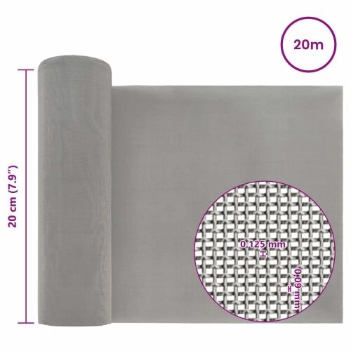 Mrežna tkanina 20 x 2000 cm 120 Mesh Nehrđajući čelik 201 - 20 x 2000 cm 120 mreža Cijena